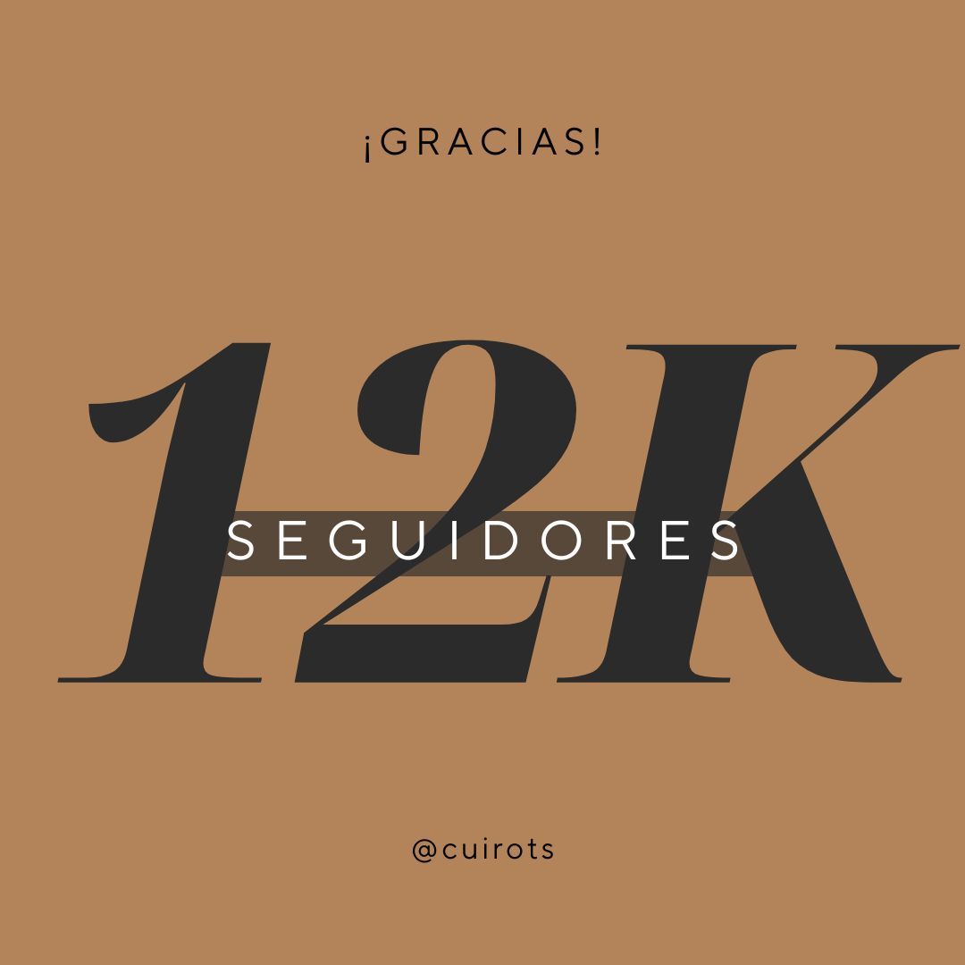 CUIROTS más de 4000 seguidores en Instagram..!!
