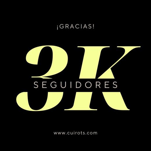 Ya somos más de 3000 seguidores en Instagram de CUIROTS