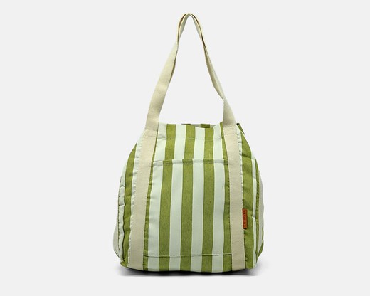 Bolso de hombro Shopper grande CUIROTS de rayas