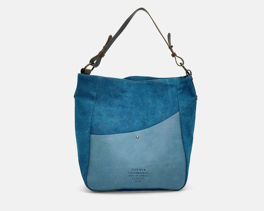 Bossa Hobo Diagonal de lona i pell