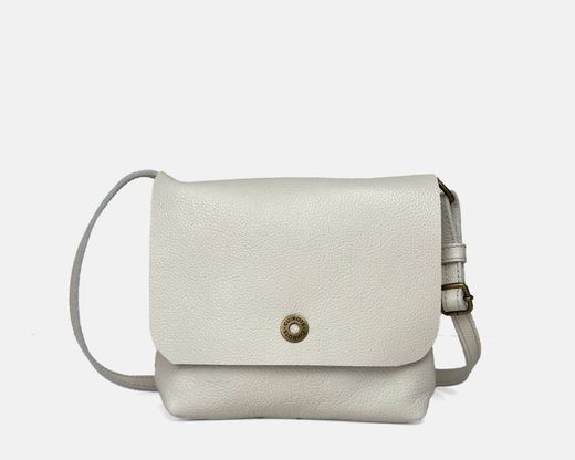 Bolsa de ombro pequena com aba em couro CUIROTS Seta