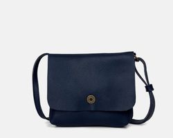 Bolsa de ombro pequena com aba em couro CUIROTS Seta