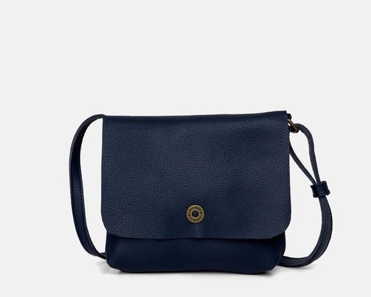 Bolsa de ombro pequena com aba em couro CUIROTS Seta