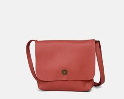 Bolsa de ombro pequena com aba em couro CUIROTS Seta