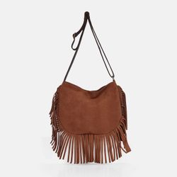 Bandolera de flecos Bravo de serraje