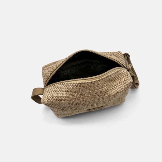 Bolsa de ombro em ráfia CUIROTS Ibiza