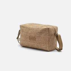 Bolsa de ombro em ráfia CUIROTS Ibiza