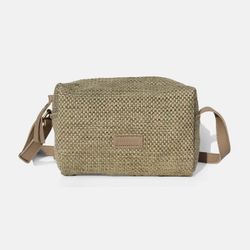 Bolsa de ombro em ráfia CUIROTS Ibiza