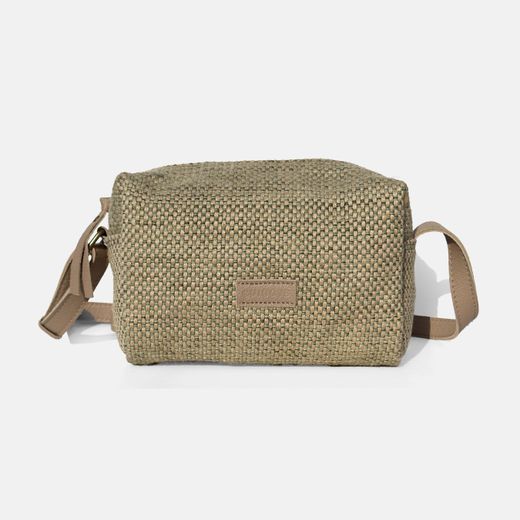 Bolsa de ombro em ráfia CUIROTS Ibiza