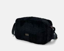 Grand sac bandoulière CUIROTS Grosseto avec fourrure