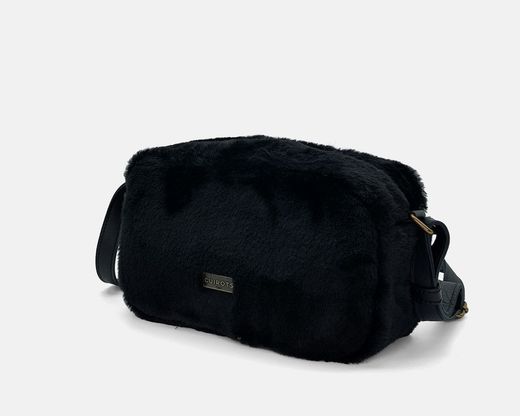 Grand sac bandoulière CUIROTS Grosseto avec fourrure