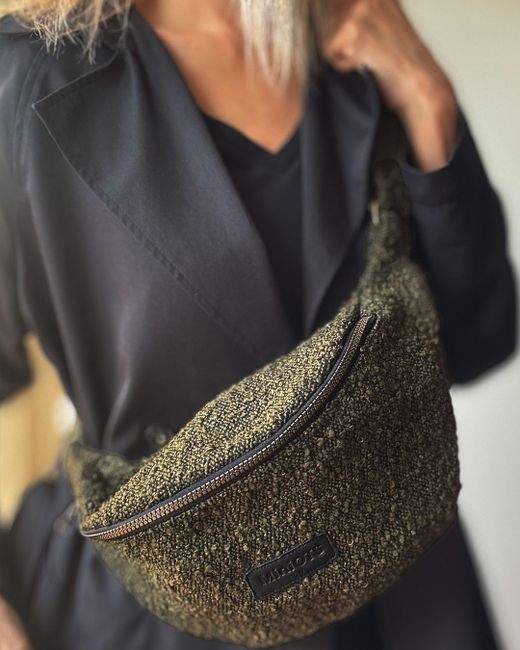 Bandolera riñonera mediana MINIOTS rizado