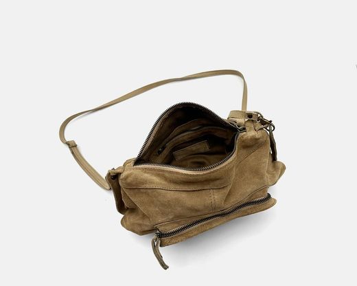 Bandolera pequeña CUIROTS  Florence de piel serraje