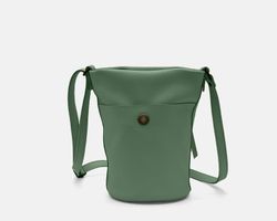 Bolsa de ombro pequena de couro CUIROTS Mushroom