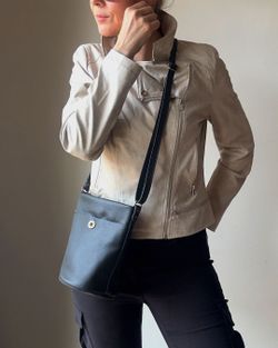 Bolsa de ombro pequena de couro CUIROTS Mushroom