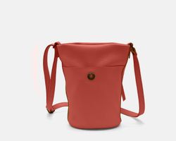 Bolsa de ombro pequena de couro CUIROTS Mushroom