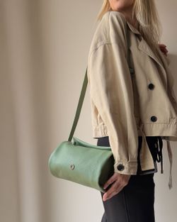 Bolsa de ombro pequena de couro CUIROTS Mushroom