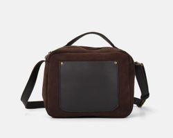 Bolsa de ombro pequena CUIROTS Trend em camurça