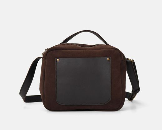 Bolsa de ombro pequena CUIROTS Trend em camurça