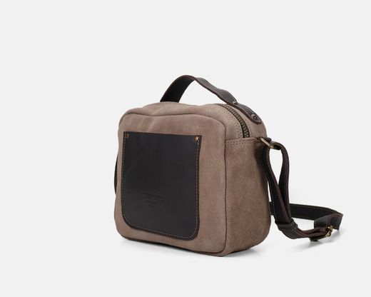 Bolsa de ombro pequena CUIROTS Trend em camurça
