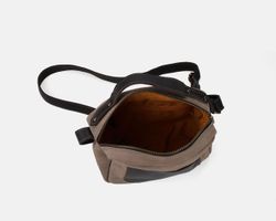 Bolsa de ombro pequena CUIROTS Trend em camurça
