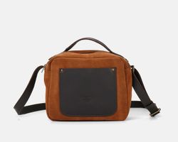 Bolsa de ombro pequena CUIROTS Trend em camurça