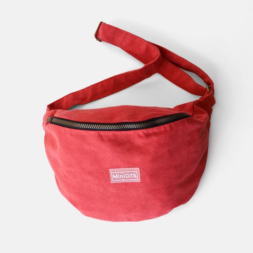 Bandolera riñonera grande MINIOTS Minicanvas con efecto lavado