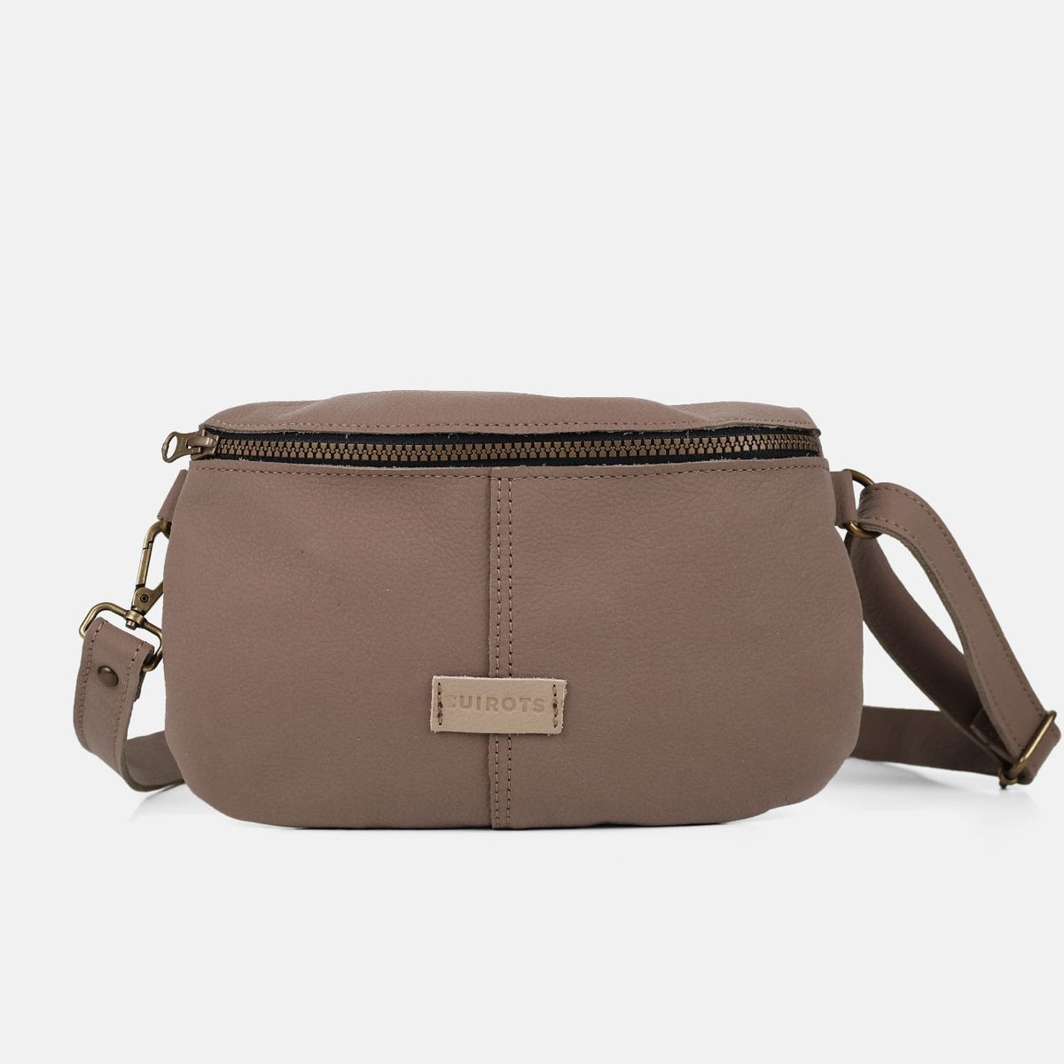 Bandolera riñonera pequeña CUIROTS Desert beige