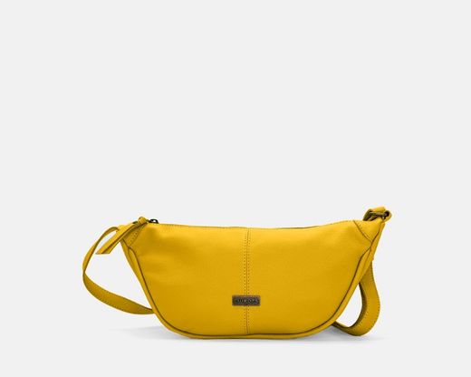 Bolsa tiracolo pequena banana CUIROTS Thelma