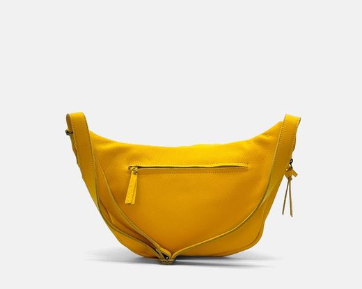 Bandolera tipo riñonera CUIROTS Seta doble cremallera de piel