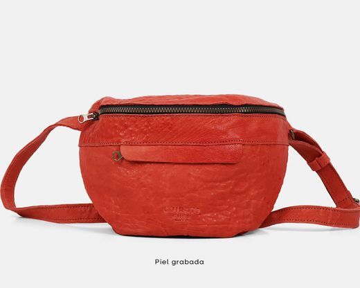 Bandolera tipo riñonera mediana CUIROTS Australia de piel