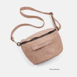 Bandolera tipo riñonera mediana CUIROTS Australia de piel