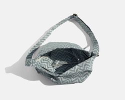 Sac bandoulière moyen bleu ethnique MINIOTS