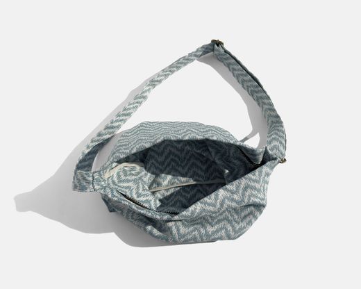 Sac bandoulière moyen bleu ethnique MINIOTS