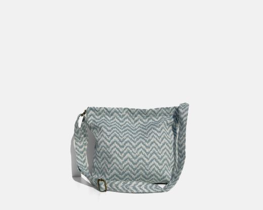 Sac bandoulière moyen bleu ethnique MINIOTS