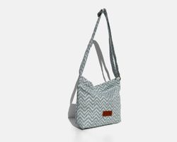 Sac bandoulière moyen bleu ethnique MINIOTS