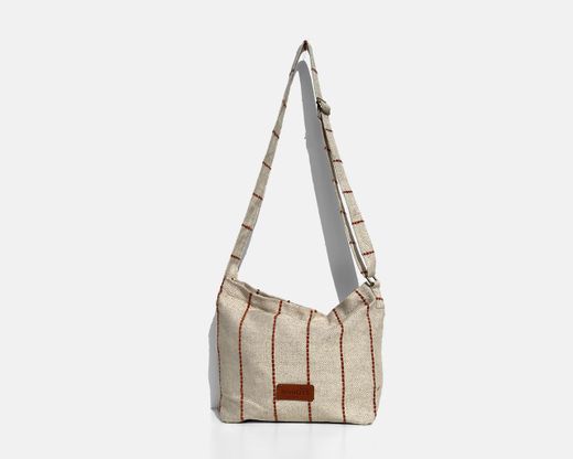 Bolsa bandolera mediana MINIOTS  rayas caldera