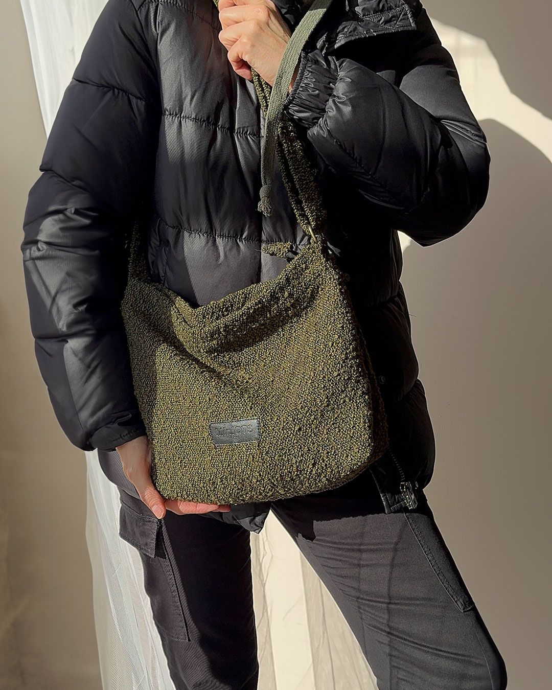 Bolsa bandolera mediana MINIOTS rizado Caldera