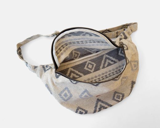 MINIOTS petit sac bandoulière ethnique gris