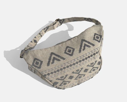 MINIOTS petit sac bandoulière ethnique gris