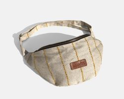 MINIOTS petit sac bandoulière à rayures jaunes