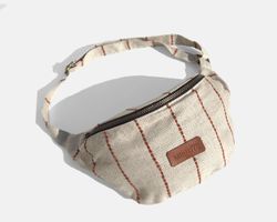 Petit sac bandoulière MINIOTS, rayures chaudière