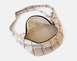 Petit sac bandoulière MINIOTS, rayures chaudière