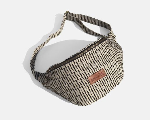 Bolsa bandolera pequeña MINIOTS rayas negras