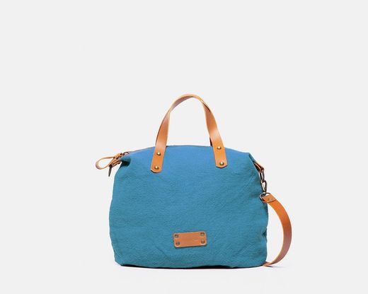 Bolsa de mano CUIROTS de lino reciclado