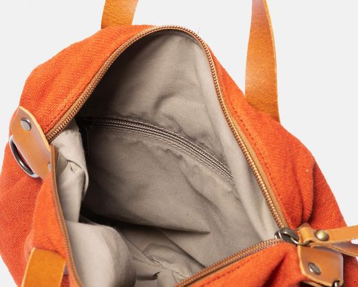 Bolsa de mano CUIROTS de lino reciclado