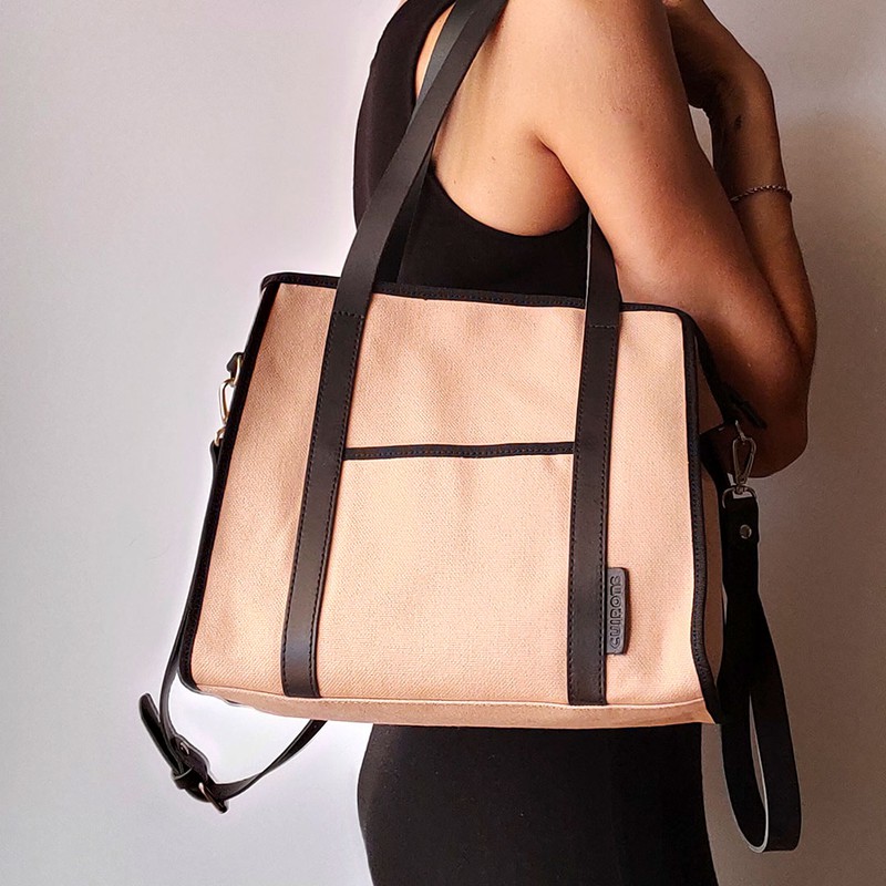 Shopper M Shopping Bag lona Mujer — Cuirots