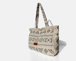 Bossa tipus shopper gran MINIOTS ètnic gris