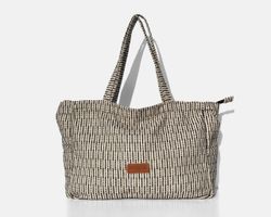 Bolsa de compras grande MINIOTS com listras pretas