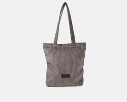 Bolsa de compras média de veludo cotelê MINIOTS